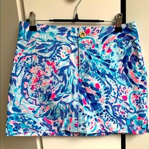 Lily Pulitzer Nicki Colorful Patterned Skort. NWT Size 0